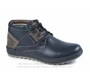Мужские ботинки Maxus. Модель Томи 2 Ш кожа синие