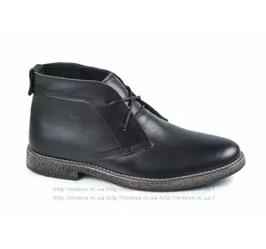 Зимние ботинки Maxus. Модель HF Ш кожа чёрные