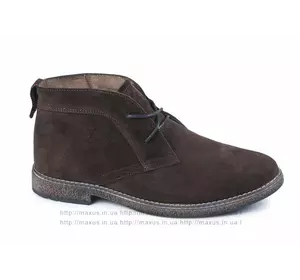 Зимние ботинки Maxus. Модель HF Ш коричневый замш