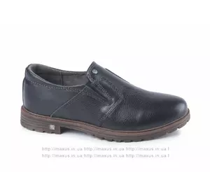 Подростковые туфли Maxus. Модель 025-Д черн кож.